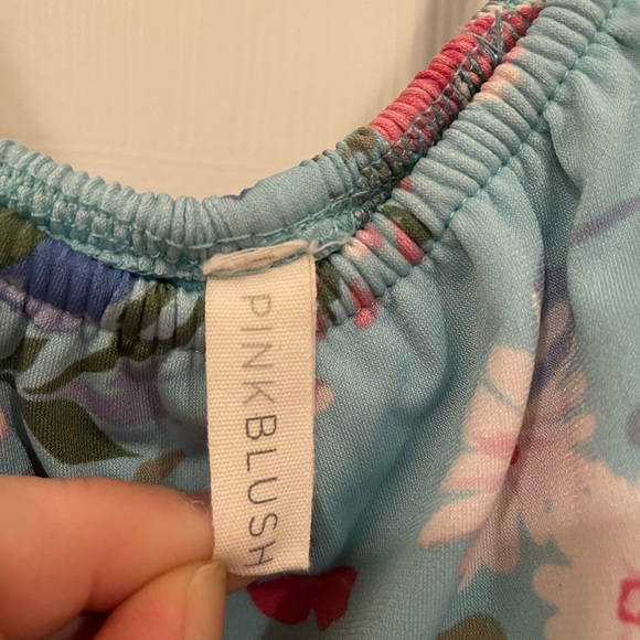 Pink Blush Maternity off the shoulder Maxi size XL - Picture 3 of 3